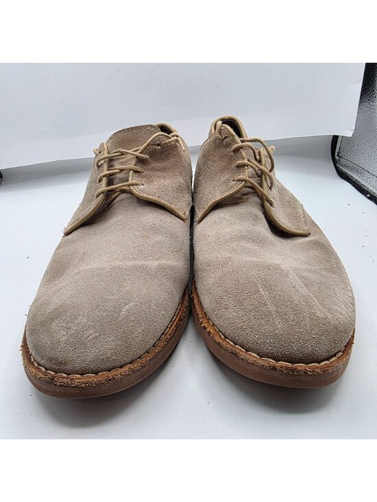 Allen Edmonds Mens Size 11 Beige Lace Up Suede Dress Shoes Casual Formal